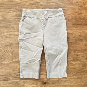 Chico's Perfect Stretch Pedal Pusher Size 0 (S/4) Tan Crop Capri Pants